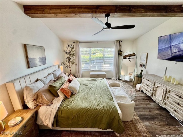 13356 Bristol Park Way, Fort Myers, FL 33913 - bedroom with dark wood-type flooring and a ceiling fan