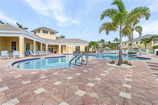 10406 Santiva Way, Fort Myers, FL 33908 - community pool featuring a patio area