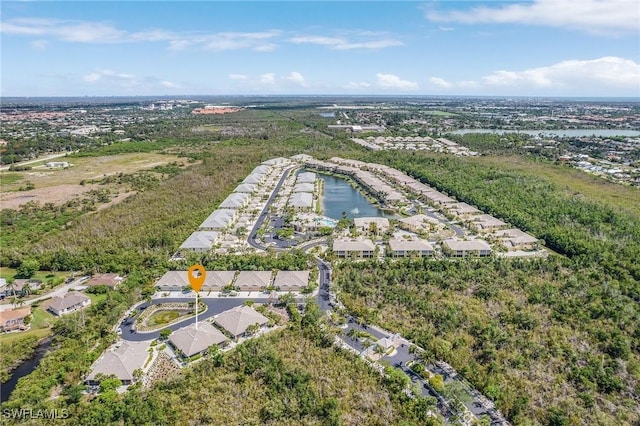 10406 Santiva Way, Fort Myers, FL 33908 - aerial view of residential area featuring a nearby body of water