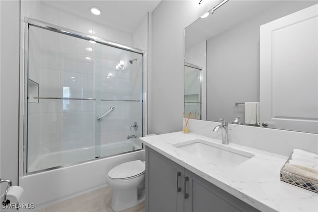 20368 Estero Crossing Blvd, Estero, FL 33928 - bathroom featuring vanity, bath / shower combo with glass door, and tile patterned floors
