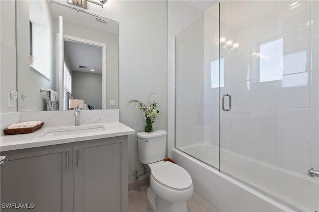 20368 Estero Crossing Blvd, Estero, FL 33928 - full bathroom with vanity, combined bath / shower with glass door, and tile patterned flooring