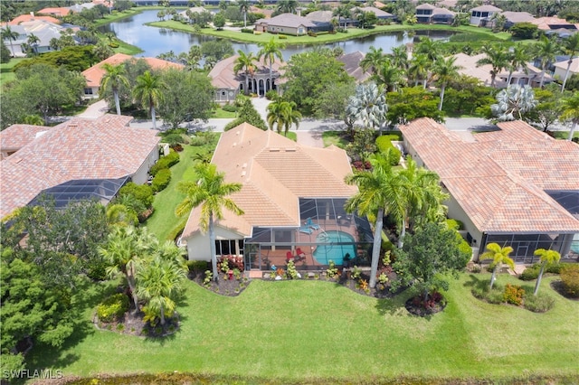 3681 Mossy Oak Dr, Fort Myers, FL 33905 - aerial view of residential area featuring a large body of water