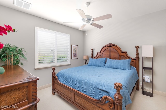 3681 Mossy Oak Dr, Fort Myers, FL 33905 - bedroom featuring carpet and a ceiling fan