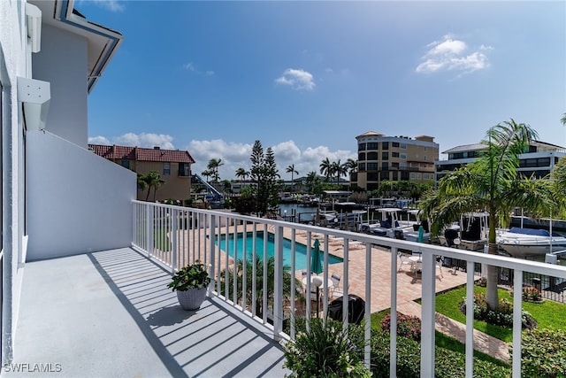 919 Huron Ct Unit B203, Marco Island, FL 34145 - balcony featuring view of pool