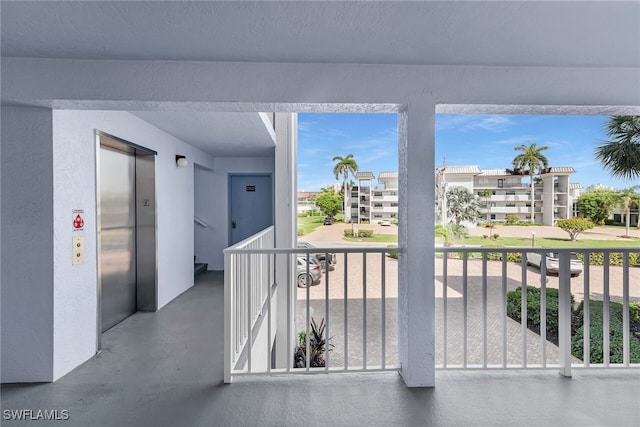 919 Huron Ct Unit B203, Marco Island, FL 34145 - balcony with elevator