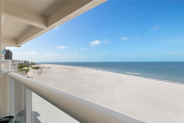 7400 Estero Blvd Unit 629, Fort Myers Beach, FL 33931 - balcony with view of water and beach