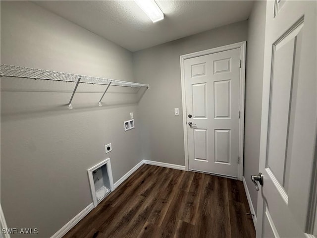 19474 Strathcona Ave, Port Charlotte, FL 33954 - laundry area featuring washer hookup, dark wood-style floors, and hookup for an electric dryer
