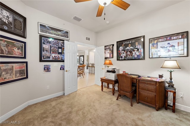 28649 San Lucas Ln Unit 102, Bonita Springs, FL 34135 - office space featuring carpet flooring and a ceiling fan