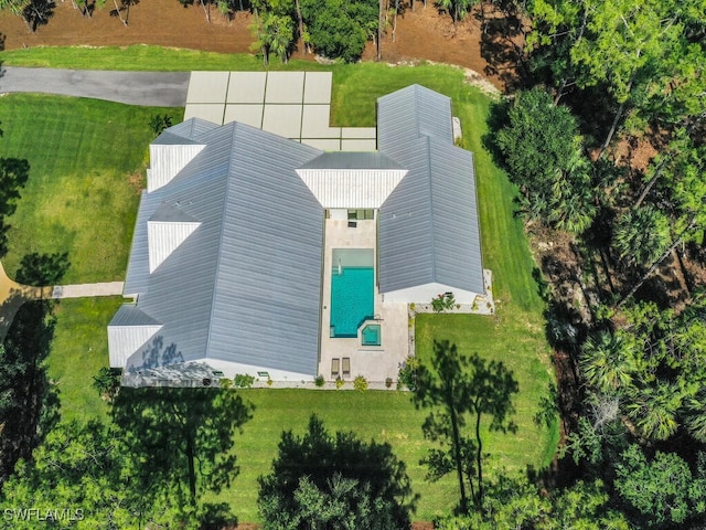 3475 3rd Ave SW, Naples, FL 34117 - view from above of property with a pool area