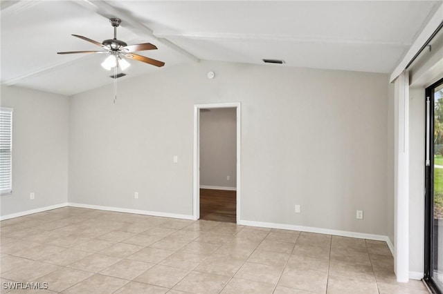 740 SW 5th St, Cape Coral, FL 33991 - spare room featuring ceiling fan and light tile patterned floors