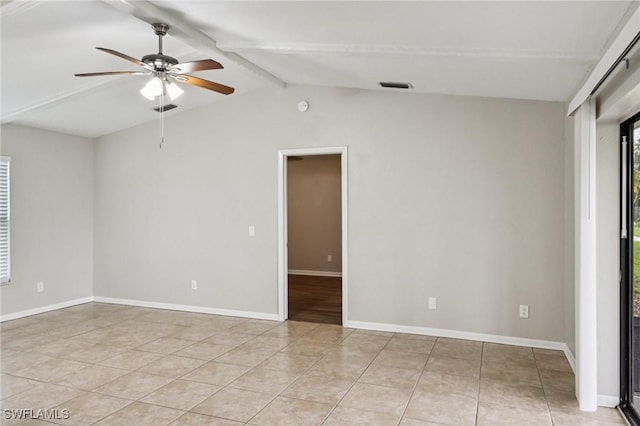 740 SW 5th St, Cape Coral, FL 33991 - empty room with a ceiling fan and light tile patterned flooring