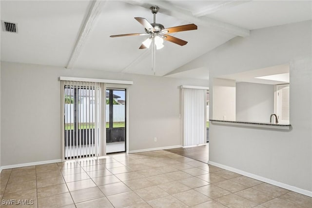 740 SW 5th St, Cape Coral, FL 33991 - unfurnished room featuring tile patterned flooring and a ceiling fan
