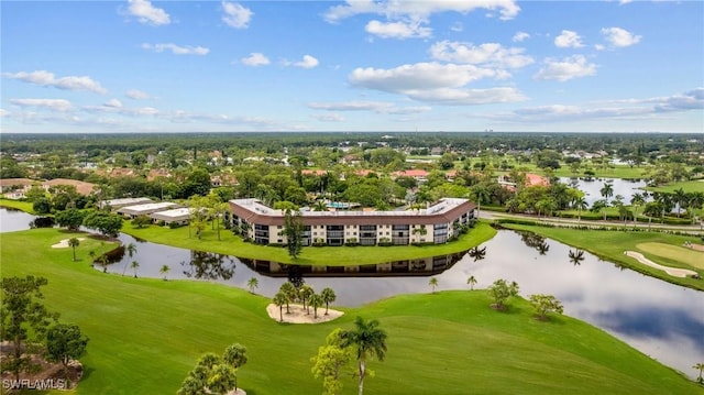 415 Augusta Blvd Unit 310, Naples, FL 34113 - drone / aerial view of a golf club and a large body of water