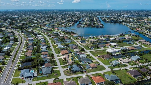 806 SW 4th Ave, Cape Coral, FL 33991 - aerial view of residential area featuring a nearby body of water