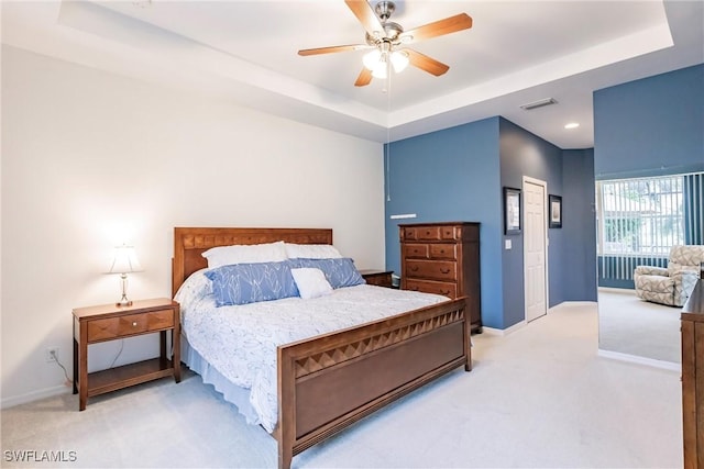 3260 Magnolia Landing Ln, North Fort Myers, FL 33917 - bedroom featuring a raised ceiling and light colored carpet