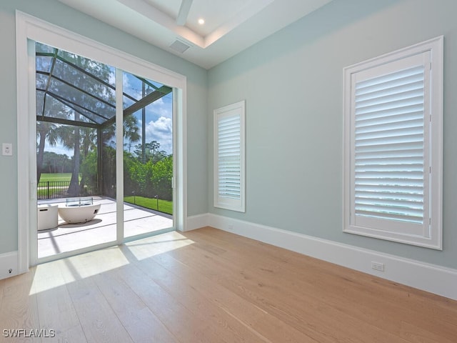 130 Burning Tree Dr, Naples, FL 34105 - unfurnished room featuring wood finished floors and recessed lighting