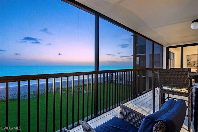 9375 Gulf Shore Dr Unit 402, Naples, FL 34108 - sunroom with a water view