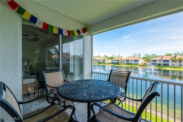 6325 Wilshire Pines Cir Unit 3, Naples, FL 34109 - balcony with a water view and a residential view