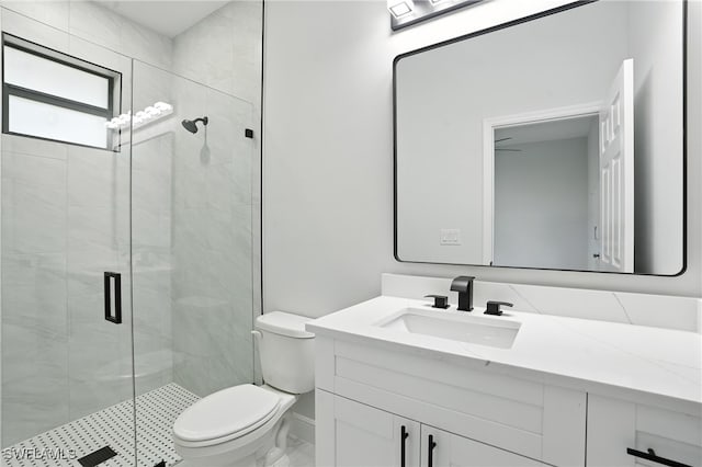 1002 E 17th St, Lehigh Acres, FL 33972 - full bathroom featuring vanity and a shower stall