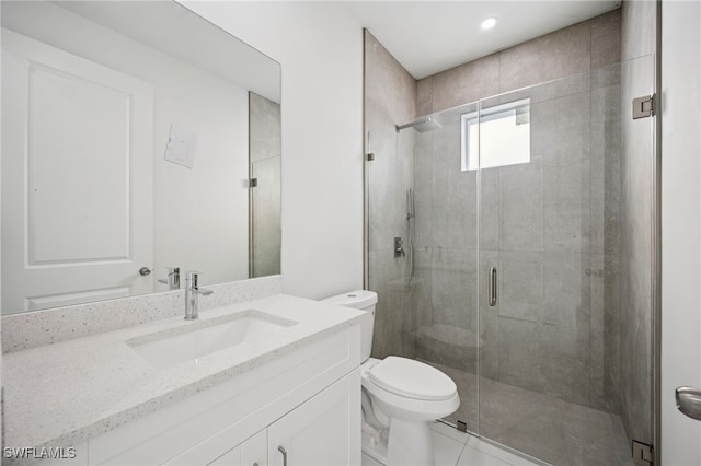 2401-2403 Quentin Ave S, Lehigh Acres, FL 33973 - full bath featuring a shower stall and vanity