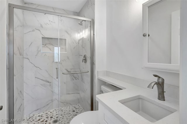 4770 Estero Blvd Unit 509, Fort Myers Beach, FL 33931 - bathroom with vanity and a marble finish shower