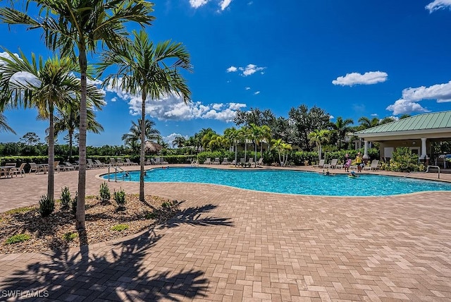 20050 Fiddlewood Ave, North Fort Myers, FL 33917 - community pool featuring a patio