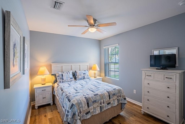 20050 Fiddlewood Ave, North Fort Myers, FL 33917 - bedroom featuring light wood-type flooring and ceiling fan