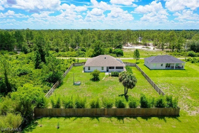 509 Scott Ave, Lehigh Acres, FL 33972 - aerial view of property and surrounding area with a forest