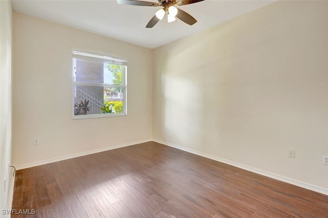 20010 Barletta Ln Unit 612, Estero, FL 33928 - spare room with ceiling fan and dark wood-type flooring