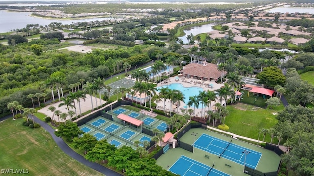 20010 Barletta Ln Unit 612, Estero, FL 33928 - aerial view of a nearby body of water and a pool