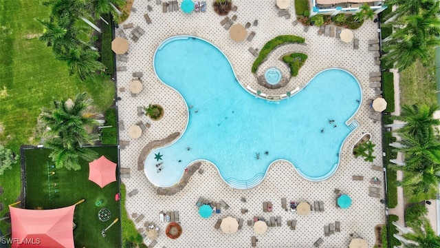 20010 Barletta Ln Unit 612, Estero, FL 33928 - drone / aerial view of a pool area