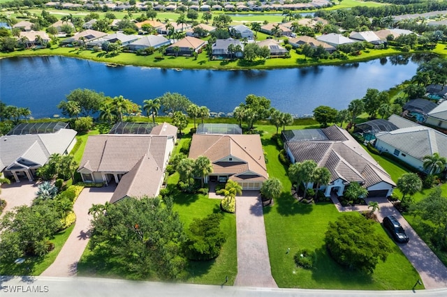 13461 Sabal Pointe Dr, Fort Myers, FL 33905 - aerial perspective of suburban area with a nearby body of water
