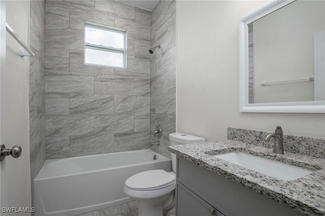 311 Rand Ave, Lehigh Acres, FL 33974 - bathroom featuring vanity and shower / bathtub combination