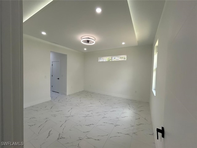 4204 E 24th St, Alva, FL 33920 - unfurnished room featuring recessed lighting and light marble finish floors