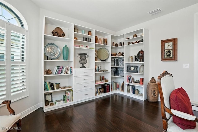 23484 Sanabria Loop, Bonita Springs, FL 34135 - sitting room featuring dark wood-style floors