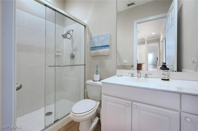 922 Turtle Ct Unit 21-21, Naples, FL 34108 - bathroom with a shower stall and vanity