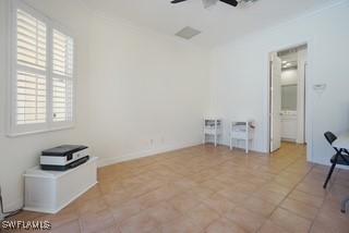922 Turtle Ct Unit 21-21, Naples, FL 34108 - unfurnished room featuring ceiling fan