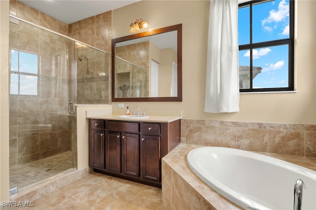5158 Roma St, Ave Maria, FL 34142 - full bath featuring a bath, vanity, and a shower stall