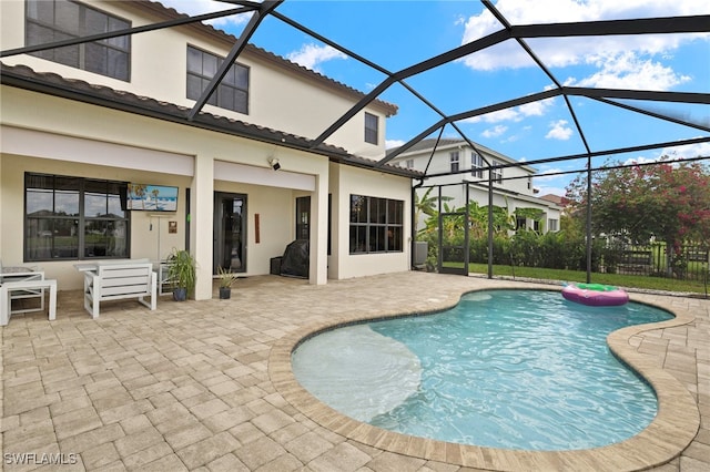 5158 Roma St, Ave Maria, FL 34142 - outdoor pool with a patio and a lanai