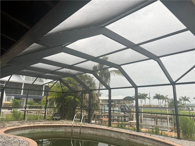 3 Palmview Blvd, Fort Myers Beach, FL 33931 - outdoor pool featuring a lanai