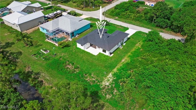 739 David Laird Ln, Lehigh Acres, FL 33974 - aerial perspective of suburban area
