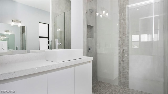 766 Naples Ave S, Lehigh Acres, FL 33974 - bathroom with a shower stall and vanity
