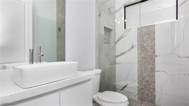 766 Naples Ave S, Lehigh Acres, FL 33974 - bathroom with a marble finish shower and vanity