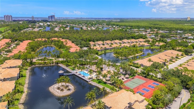 23204 Coconut Shores Dr, Estero, FL 34134 - aerial view of residential area featuring a large body of water