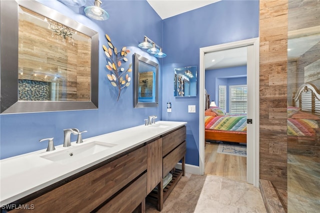 23204 Coconut Shores Dr, Estero, FL 34134 - ensuite bathroom featuring double vanity and a shower