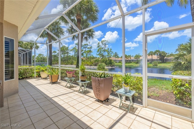 23204 Coconut Shores Dr, Estero, FL 34134 - sunroom / solarium featuring a water view