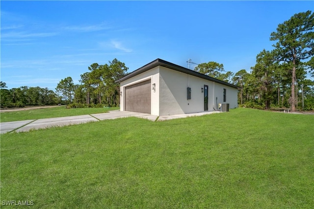1517 Washington Ave, Lehigh Acres, FL 33972 - garage with concrete driveway