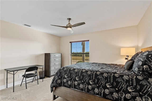 1701 Casey Key Dr, Punta Gorda, FL 33950 - bedroom with carpet flooring and ceiling fan