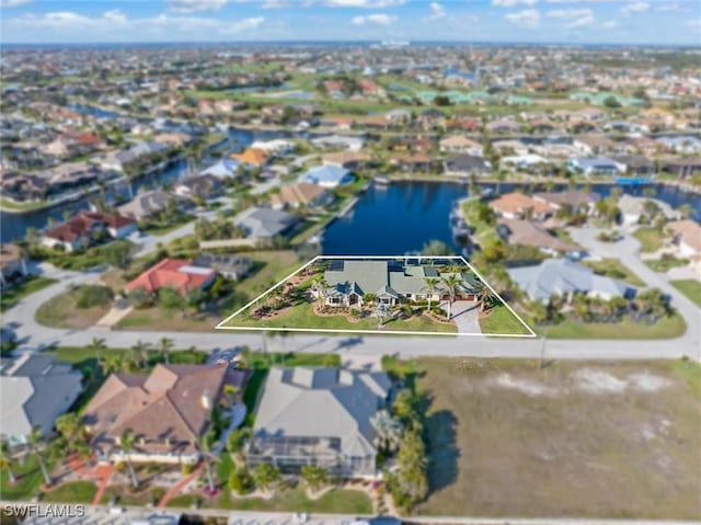 1701 Casey Key Dr, Punta Gorda, FL 33950 - aerial view of residential area featuring property boundaries highlighted and a large body of water