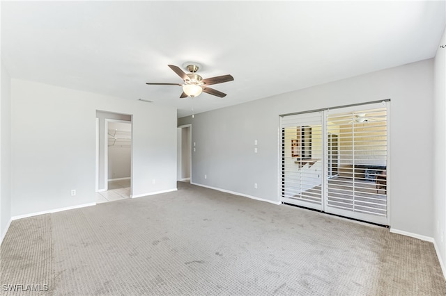 3191 Golden Gate Blvd E, Naples, FL 34120 - carpeted empty room featuring ceiling fan and baseboards